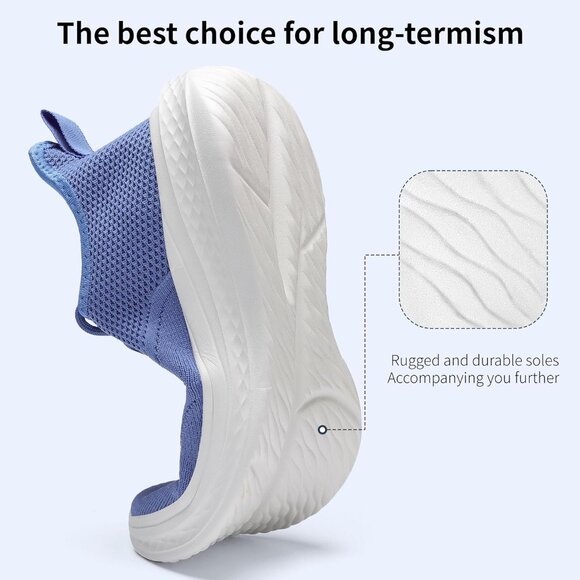 ⚡Men Blue-B Fashion Mesh Non Slip Lightweight Workout Breathable Gym Sneakers - Picture 5 of 6